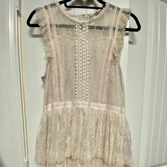 Chelsea & Violet Ivory/blush lace dress - Picture 1 of 9